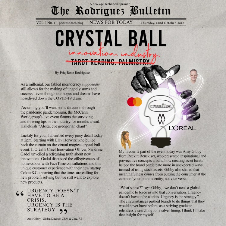 McCann Worldgroup: Crystal Ball Virtual&nbsp;Event